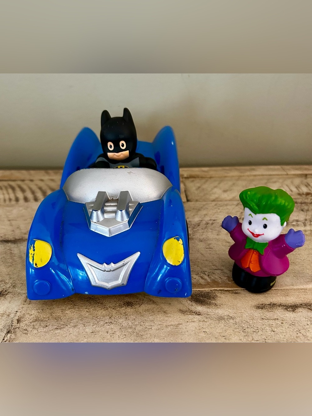 Fisher-Price Little People Batman & Batmobile + The Joker Figure